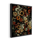 Winter Night Garden Framed Canvas Print Gallery Image 2