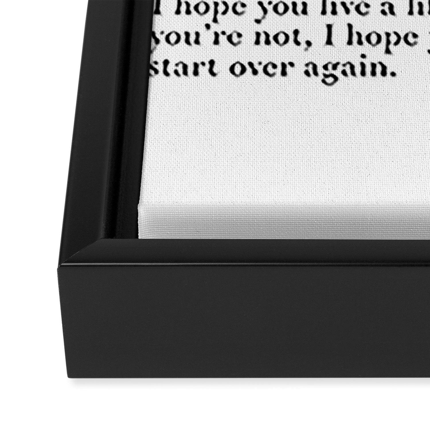 fitzgerald for what it's worth Framed Canvas Print Gallery Image 3