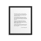 fitzgerald for what it's worth Framed Art Print Gallery Image 6