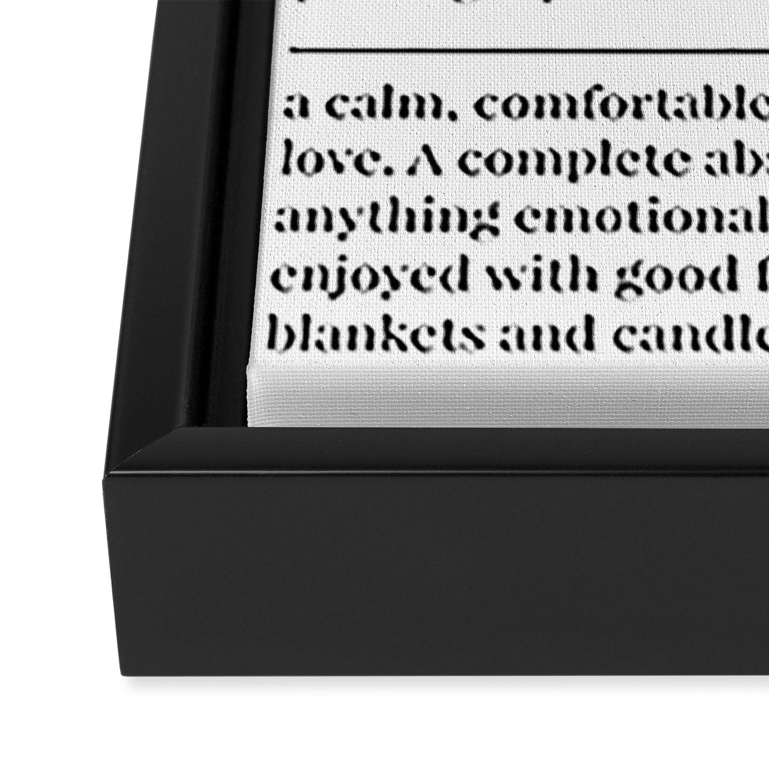 Hygge Framed Canvas Print Gallery Image 3