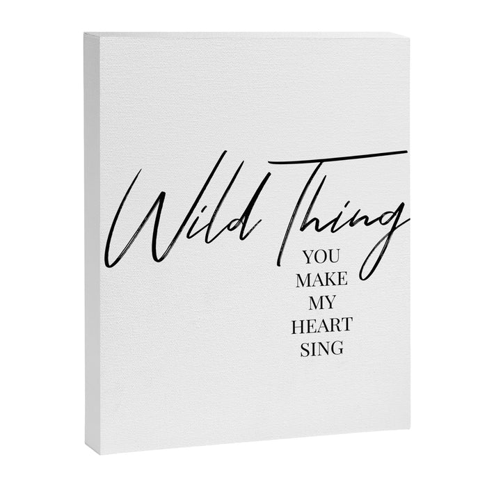 Wild thing, you make my heart sing Canvas Print Gallery Image 1