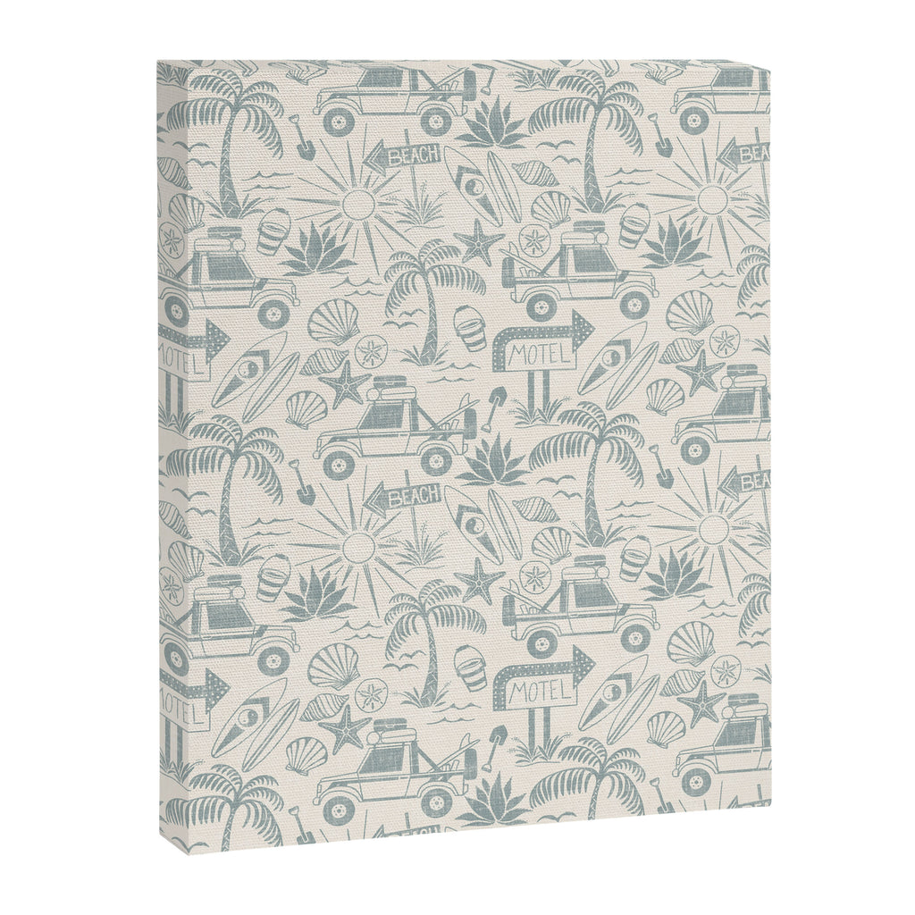 Baja - faded blue Canvas Print Gallery Image 8