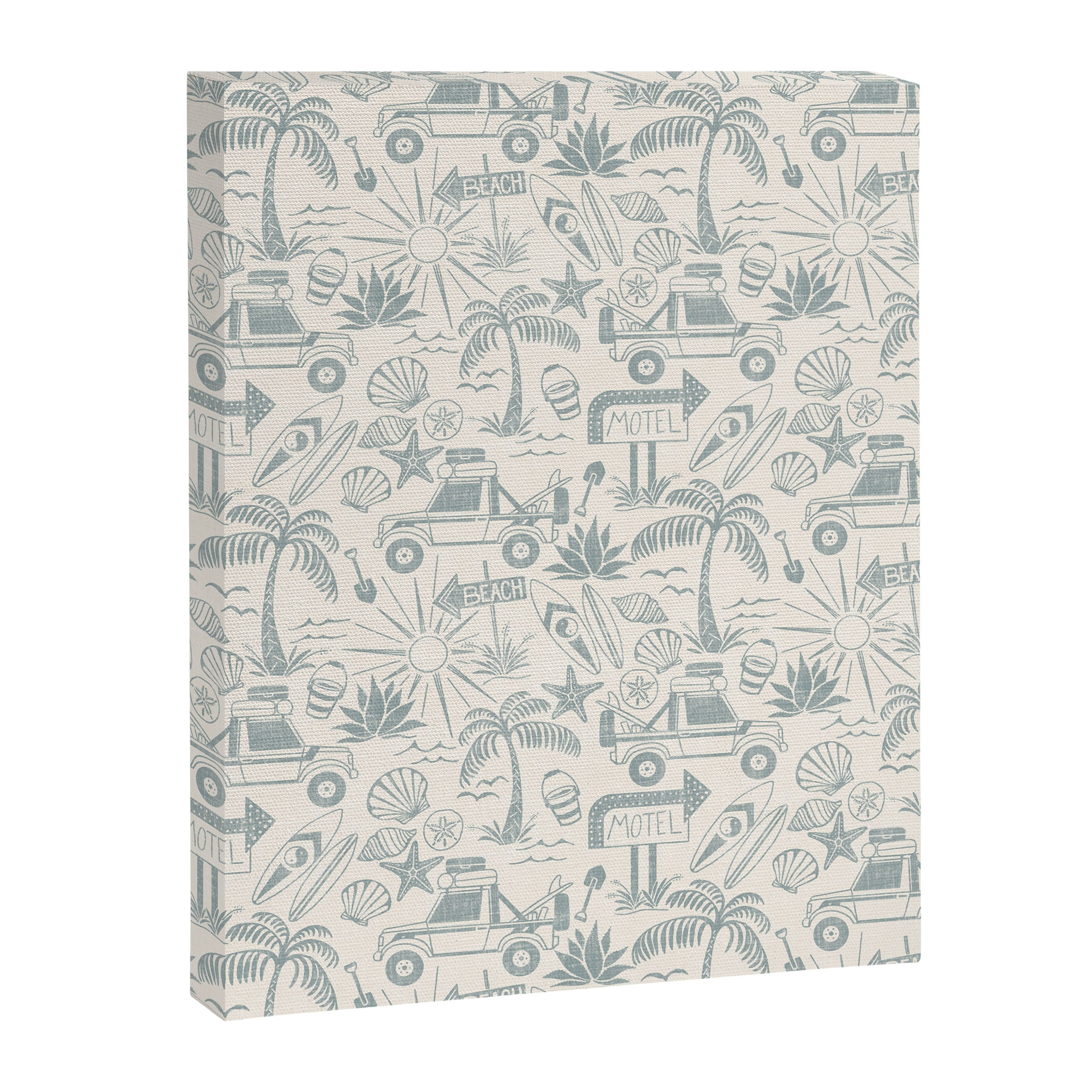 Baja - faded blue Canvas Print Gallery Image 8