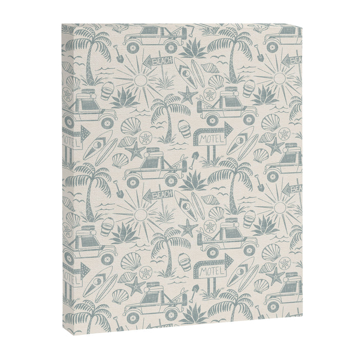 Baja - faded blue Canvas Print Gallery Image 1
