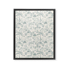 Baja - faded blue Framed Canvas Print Gallery Image 8