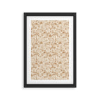 Baja - ochre gold Framed Art Print Gallery Image 3
