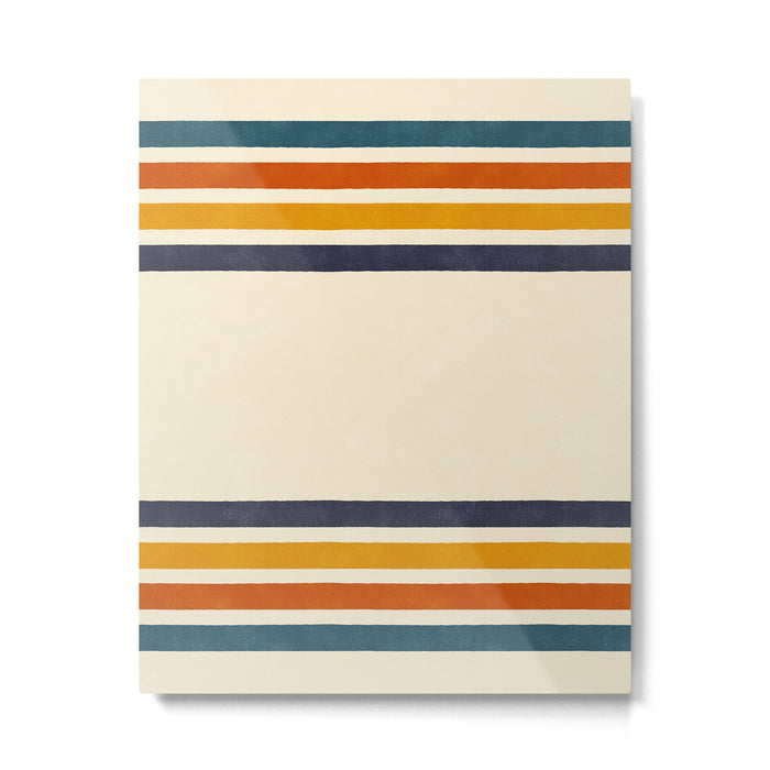 Blanket Stripe - classic Metal Print Gallery Image 1