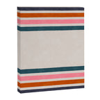 Blanket Stripe - silver grey with pink Canvas Print Gallery Image 6
