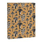 Block-print Mushrooms - ochre Canvas Print Gallery Image 8