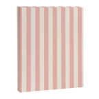 Broad Stripe - dusty pink and alabaster Canvas Print Gallery Image 8