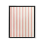 Broad Stripe - dusty pink and alabaster Framed Canvas Print Gallery Image 8