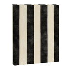 Cabana Stripe - black & cream Canvas Print Gallery Image 8