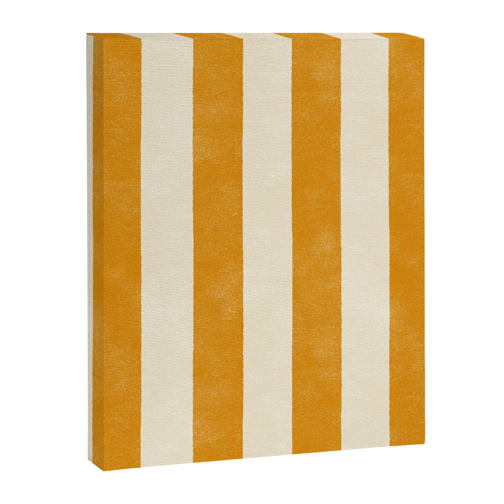 Cabana Stripe - marigold & cream Canvas Print Gallery Image 8