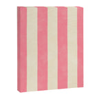 Cabana Stripe - pink & cream Canvas Print Gallery Image 8