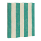 Cabana Stripe - teal and cream Canvas Print Gallery Image 8