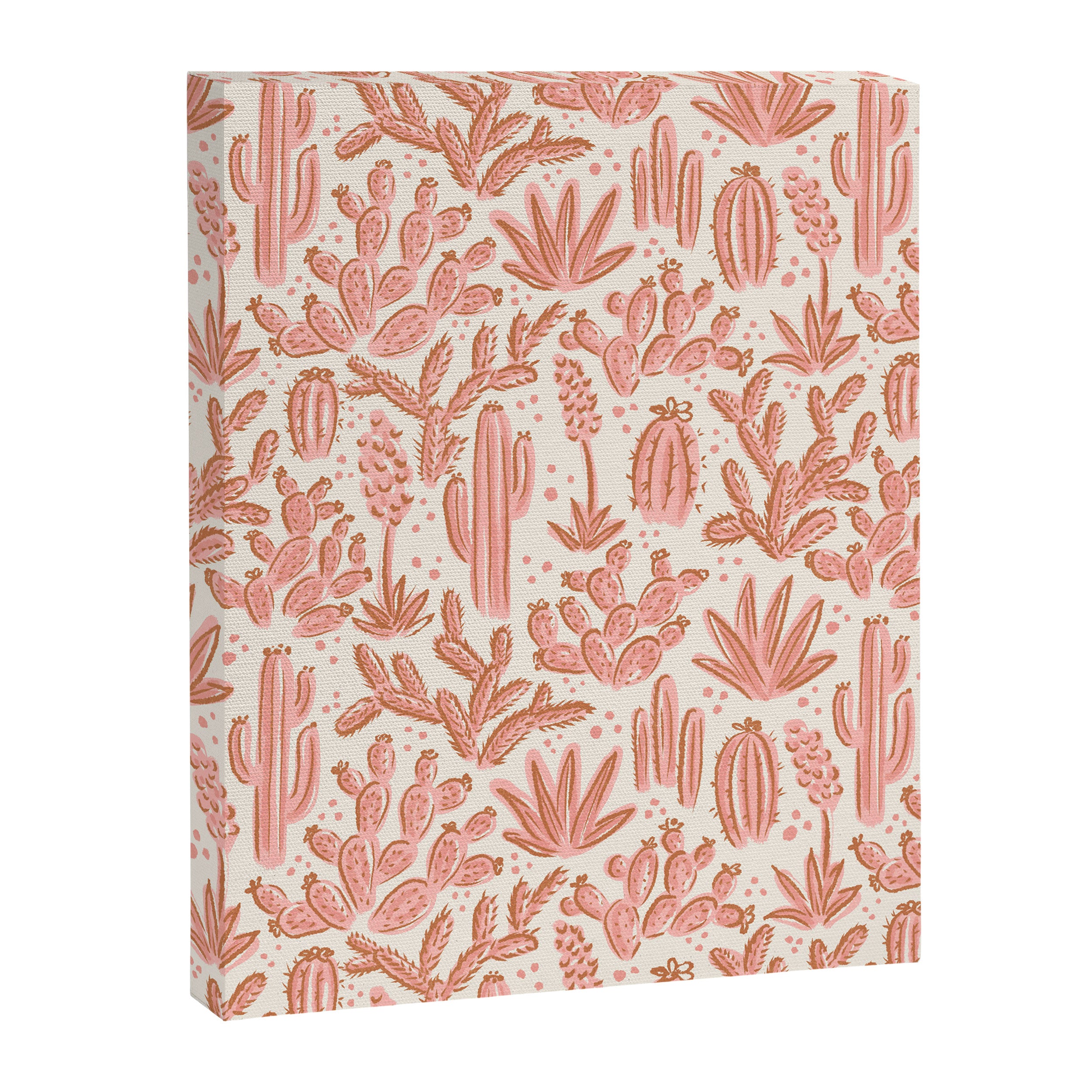 Cactus Desert - pink and copper Canvas Print Gallery Image 8