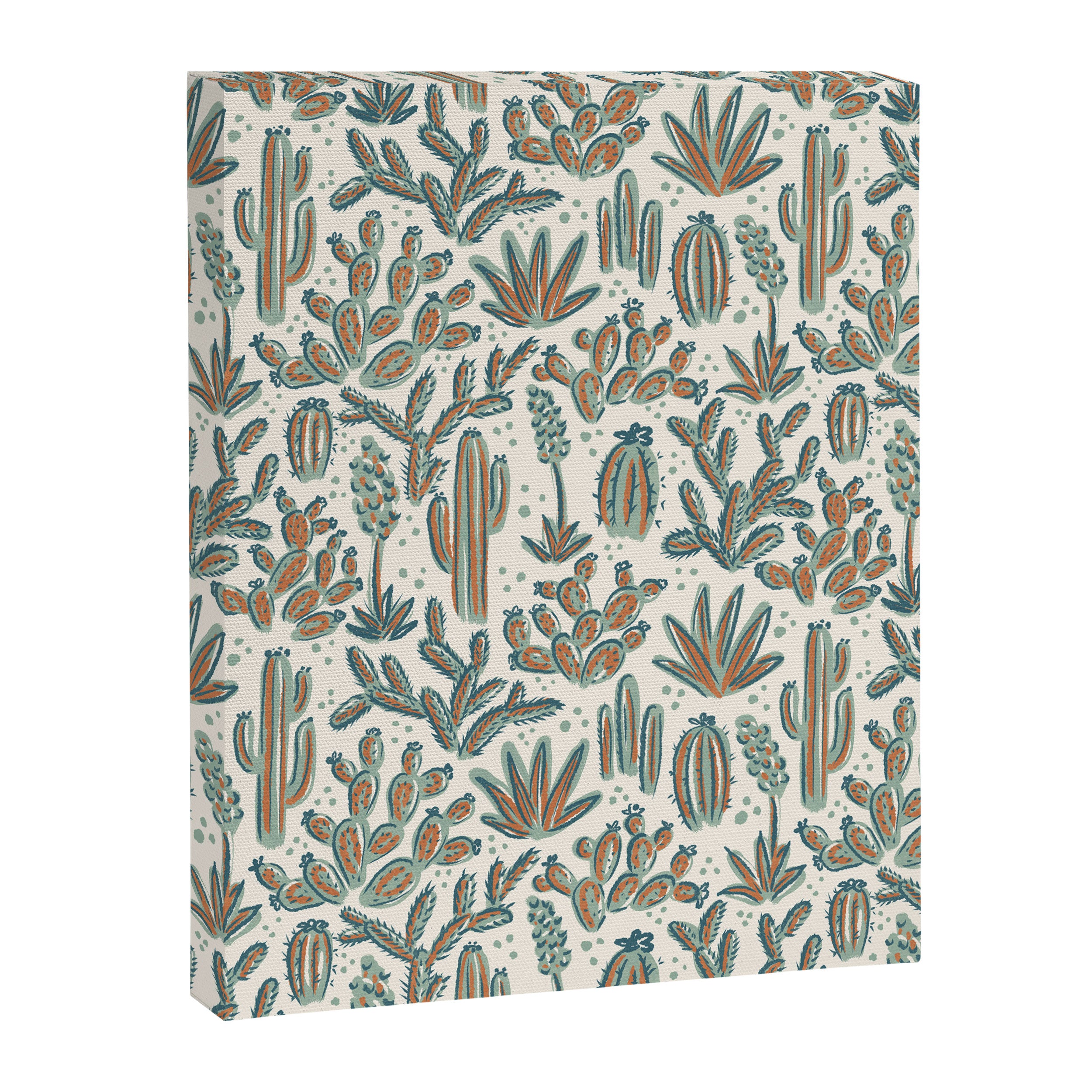 Cactus Desert - sage and copper Canvas Print Gallery Image 8