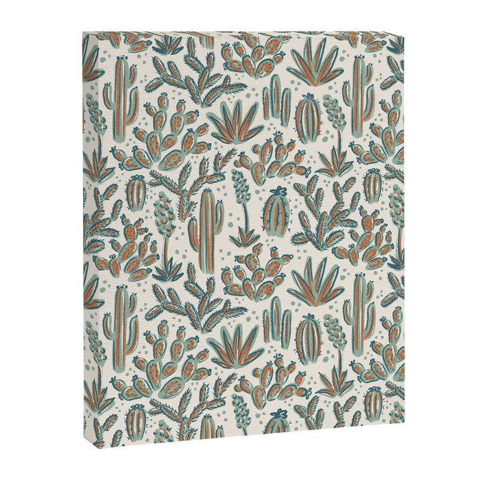 Cactus Desert - sage and copper Canvas Print Gallery Image 1