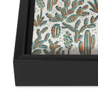 Cactus Desert - sage and copper Framed Canvas Print Gallery Image 3
