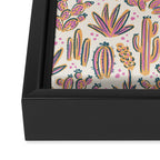 Cactus Desert - Sunset  Framed Canvas Print Gallery Image 3