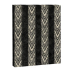 Canyon Stripe - black and cream Canvas Print Gallery Image 8