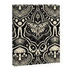 Celestial Forest Damask - black and cream Canvas Print Gallery Image 8