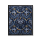 Celestial Forest Damask - celestial blue Framed Canvas Print Gallery Image 8