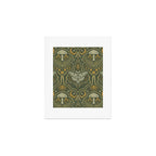 Celestial Forest Damask - fern green Art Print Gallery Image 1
