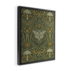 Celestial Forest Damask - fern green Framed Canvas Print Gallery Image 2