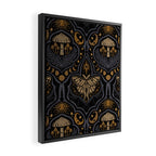 Celestial Forest Damask - Midnight Framed Canvas Print Gallery Image 2