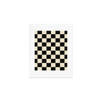 Checkers - Black and Cream Art Print Gallery Image 1