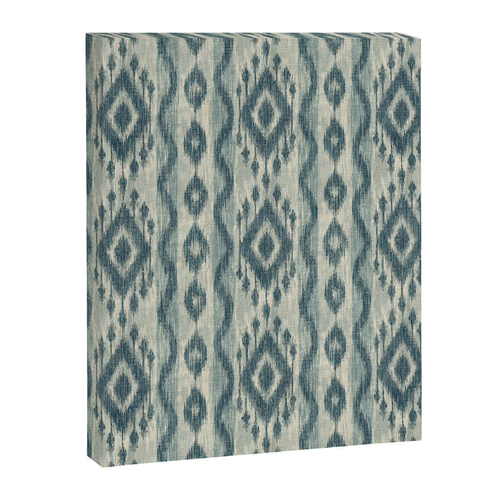 Coastal Ikat Stripe - weathered blue Canvas Print Gallery Image 8