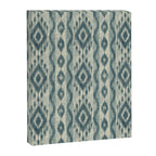 Coastal Ikat Stripe - weathered blue Canvas Print Gallery Image 8