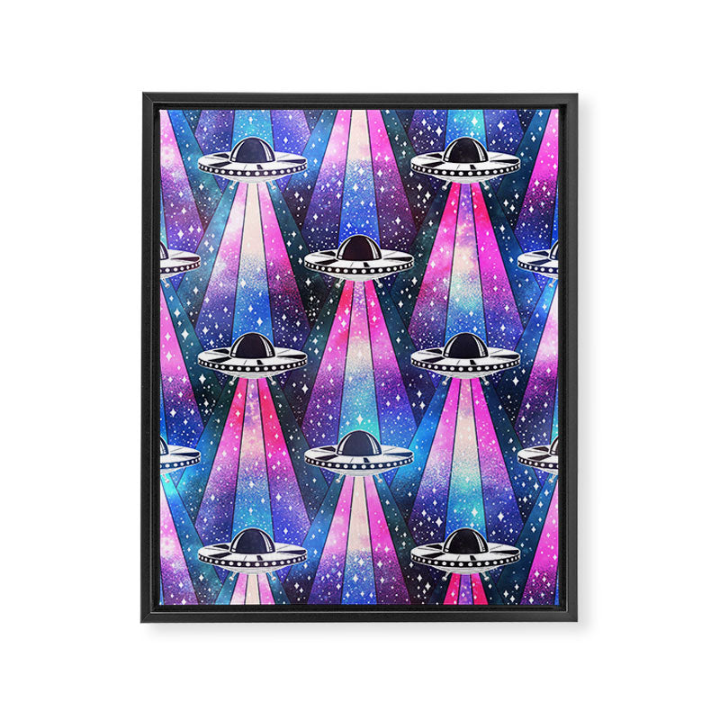 Cosmic UFO Framed Canvas Print Gallery Image 8