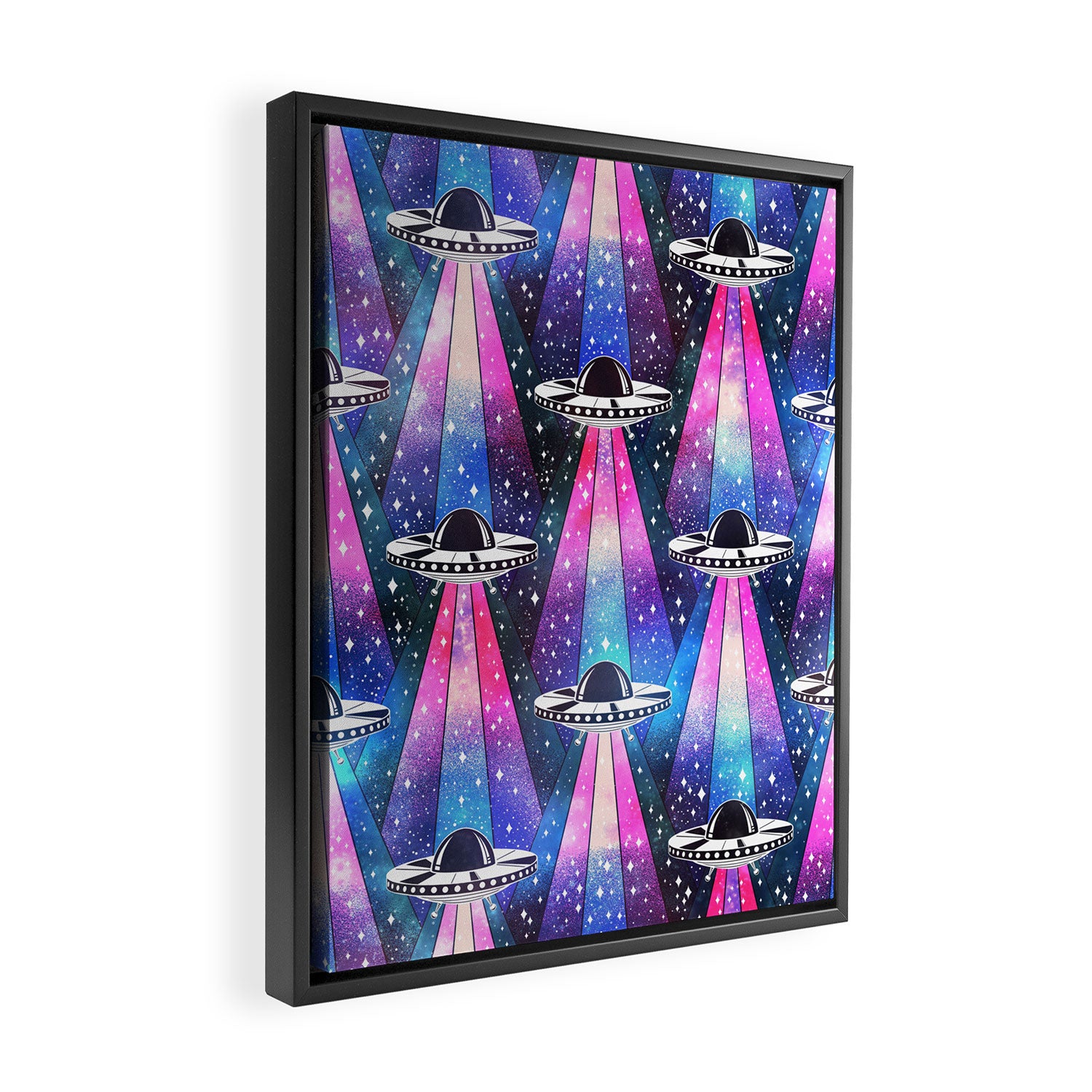Cosmic UFO Framed Canvas Print Gallery Image 2