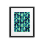 Cosmic UFO - Galactic Green Framed Art Print Gallery Image 6