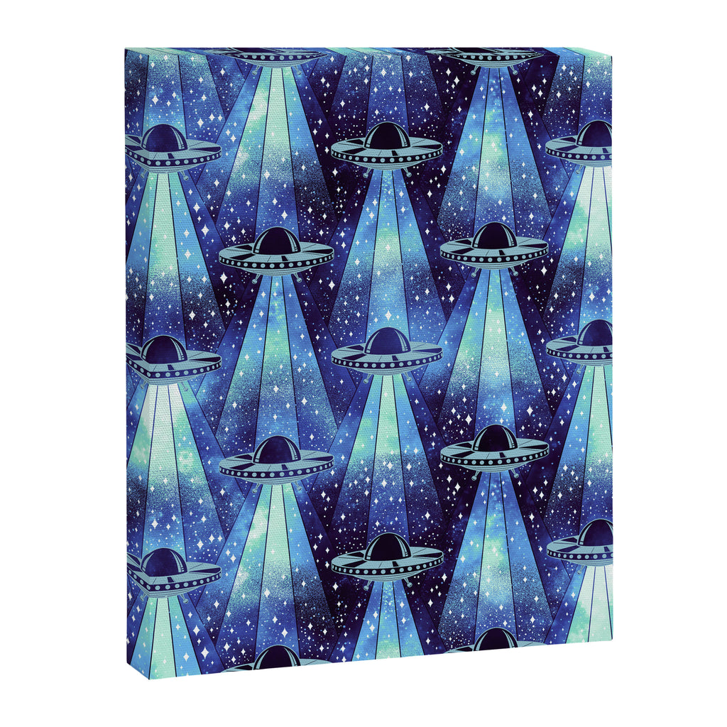 Cosmic UFO - mysterious blue flash Canvas Print Gallery Image 8