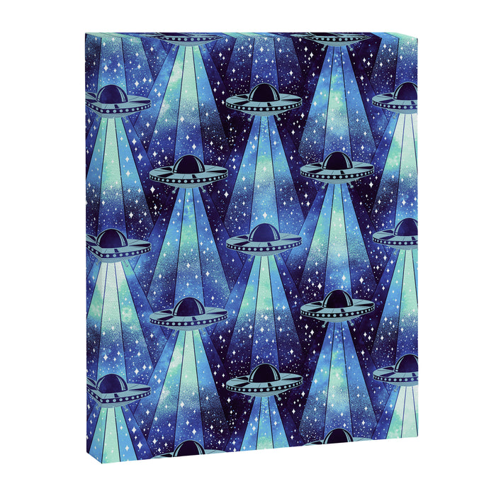 Cosmic UFO - mysterious blue flash Canvas Print Gallery Image 1