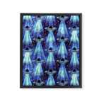 Cosmic UFO - mysterious blue flash Framed Canvas Print Gallery Image 8