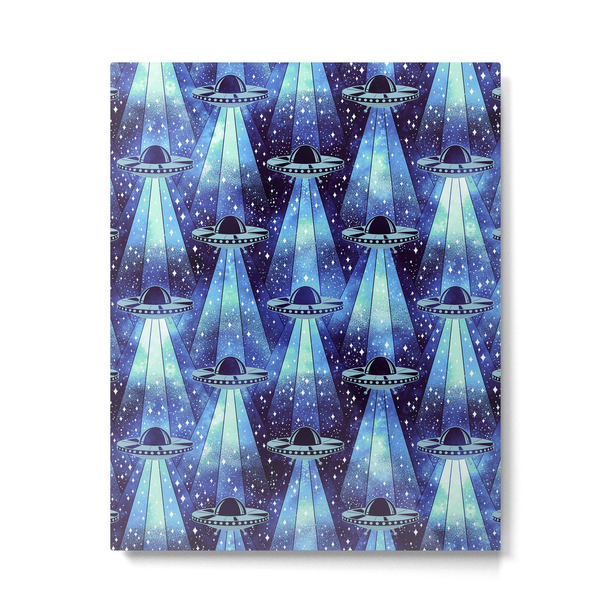 Cosmic UFO - mysterious blue flash Metal Print Gallery Image 6