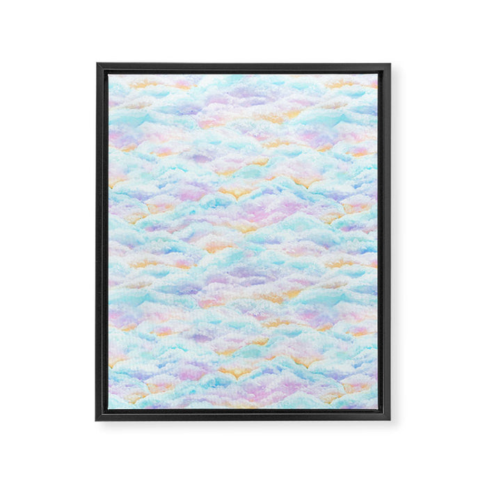 Cotton Candy Clouds Framed Canvas Print Gallery Image 1