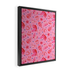 Cowgirl Christmas - pink and red Framed Canvas Print Gallery Image 2