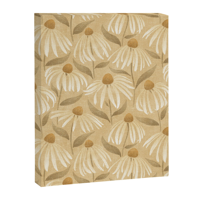 Dancing Daisies - gold Canvas Print Gallery Image 1