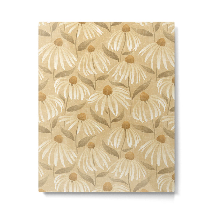 Dancing Daisies - gold Metal Print Gallery Image 1