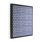 Dark Indigo Stars Framed Canvas Print Gallery Image 2