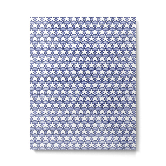 Dark Indigo Stars Metal Print Gallery Image 1