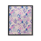 Desert Unicorn - pink and ultramarine  Framed Canvas Print Gallery Image 8