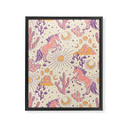 Desert Unicorn - Purple, pink, and gold Framed Canvas Print Gallery Image 8