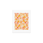 Desert Unicorn - yellow and red-orange Art Print Gallery Image 1
