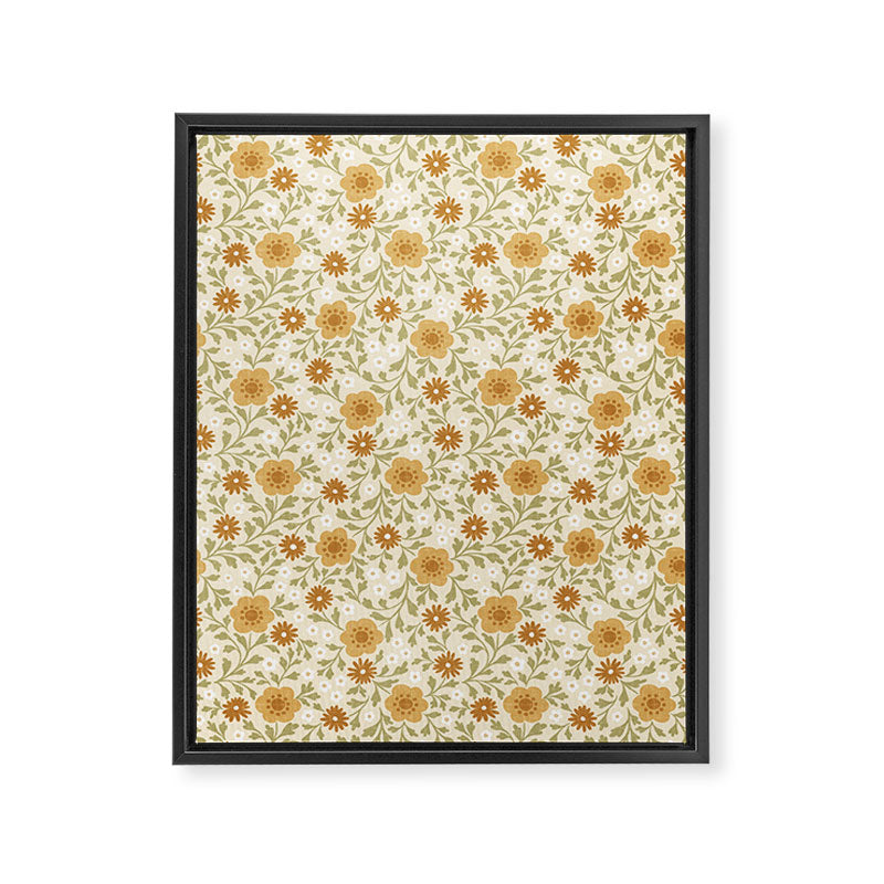 Eloise Floral - Gold Framed Canvas Print Gallery Image 8